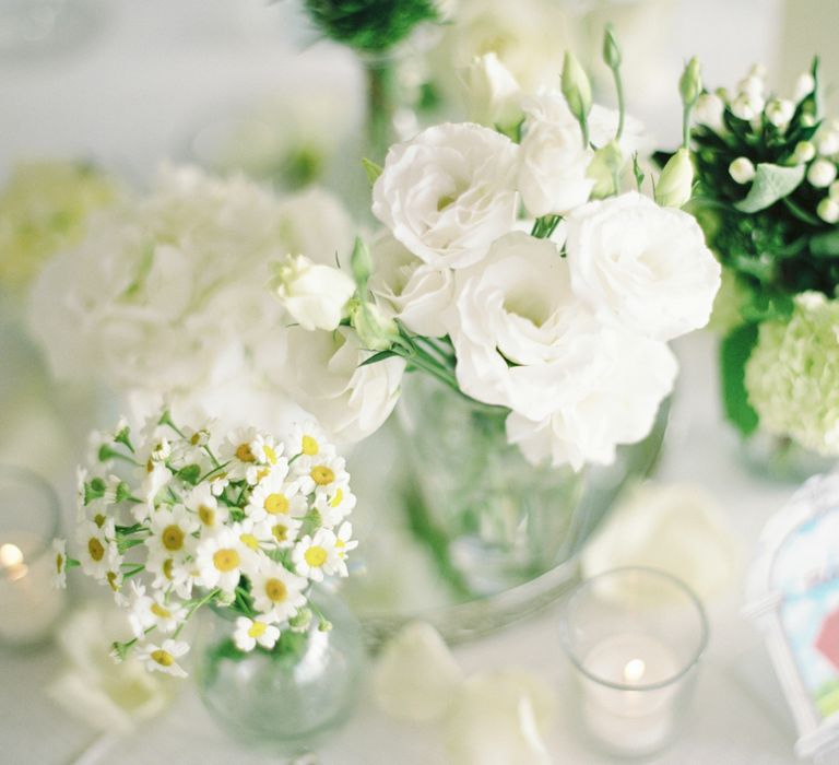 White Floral Centrepieces