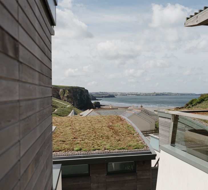 Intimate Coastal Wedding At Watergate Bay Hotel Cornwall With Bride In Blackburn Bridal & Images From Sebastien Boudot