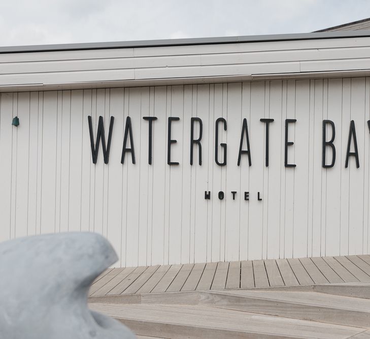 Intimate Coastal Wedding At Watergate Bay Hotel Cornwall With Bride In Blackburn Bridal & Images From Sebastien Boudot