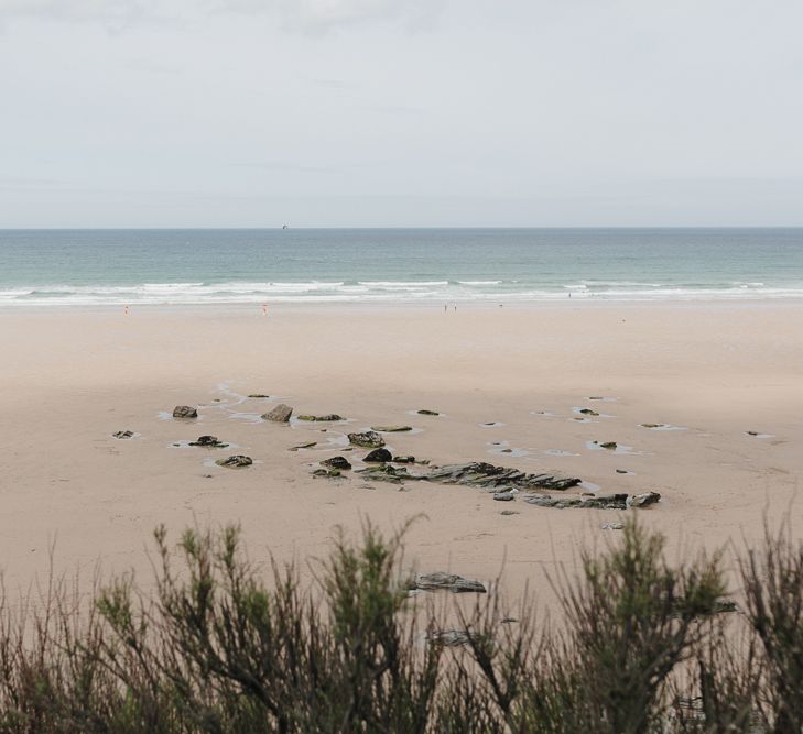 Intimate Coastal Wedding At Watergate Bay Hotel Cornwall With Bride In Blackburn Bridal & Images From Sebastien Boudot