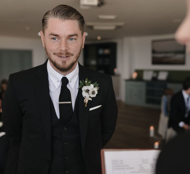 Intimate Coastal Wedding At Watergate Bay Hotel Cornwall With Bride In Blackburn Bridal & Images From Sebastien Boudot