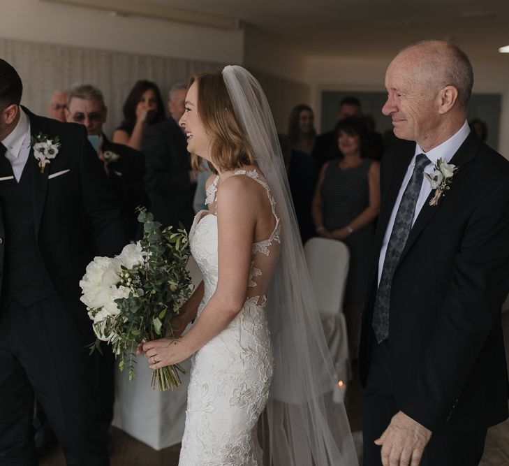 Intimate Coastal Wedding At Watergate Bay Hotel Cornwall With Bride In Blackburn Bridal & Images From Sebastien Boudot