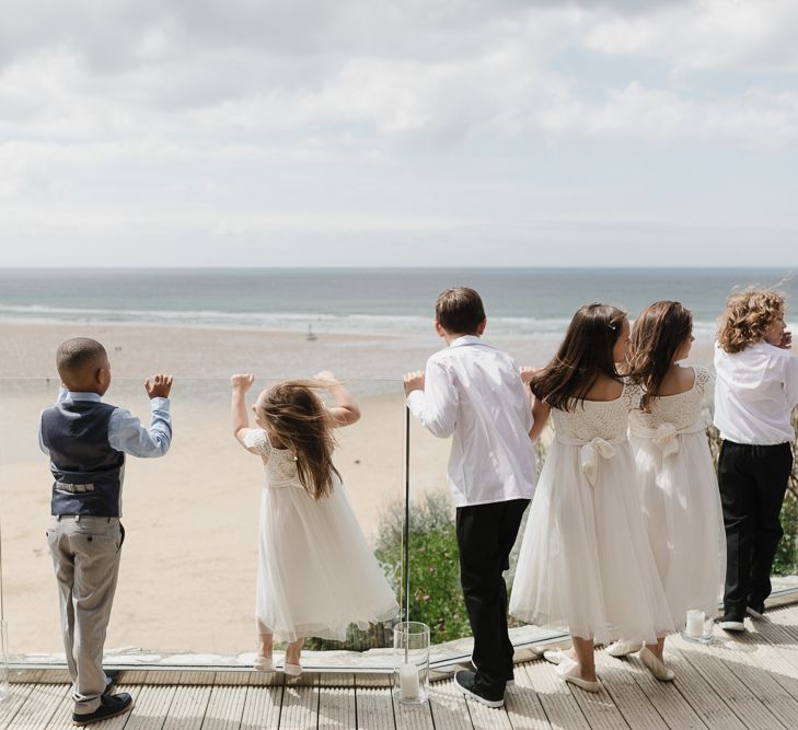 Intimate Coastal Wedding At Watergate Bay Hotel Cornwall With Bride In Blackburn Bridal & Images From Sebastien Boudot