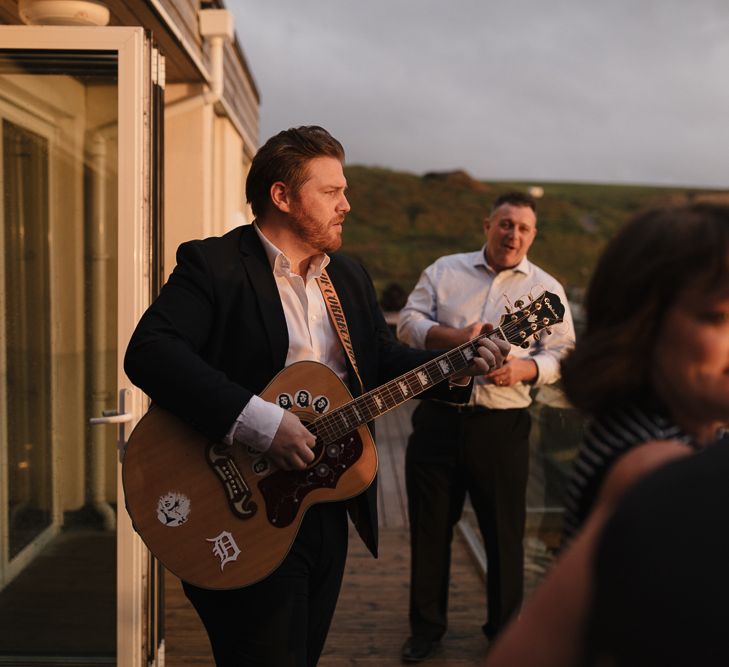 Intimate Coastal Wedding At Watergate Bay Hotel Cornwall With Bride In Blackburn Bridal & Images From Sebastien Boudot