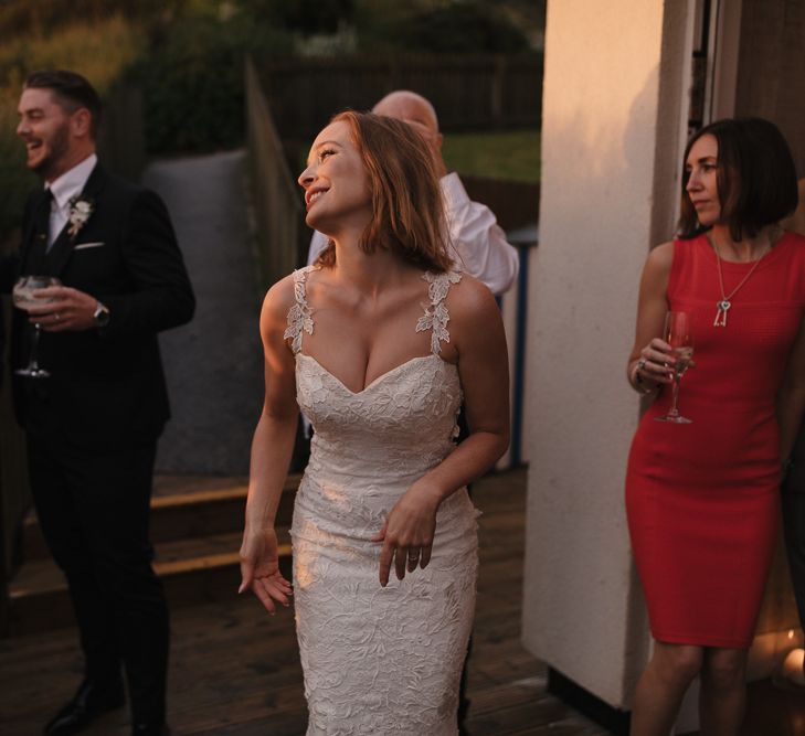 Intimate Coastal Wedding At Watergate Bay Hotel Cornwall With Bride In Blackburn Bridal & Images From Sebastien Boudot