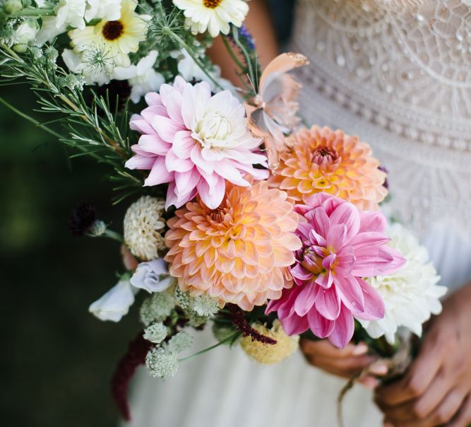 Dahlia Wedding Bouquet