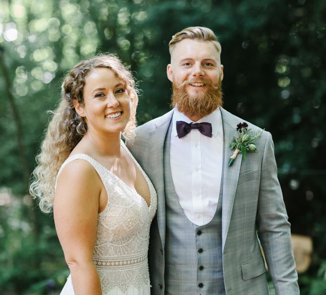 Outdoor Wedding UK At Woodland Weddings With Bridesmaids In Blush Pink TH&TH Dresses With Images From Chris Barber Photography