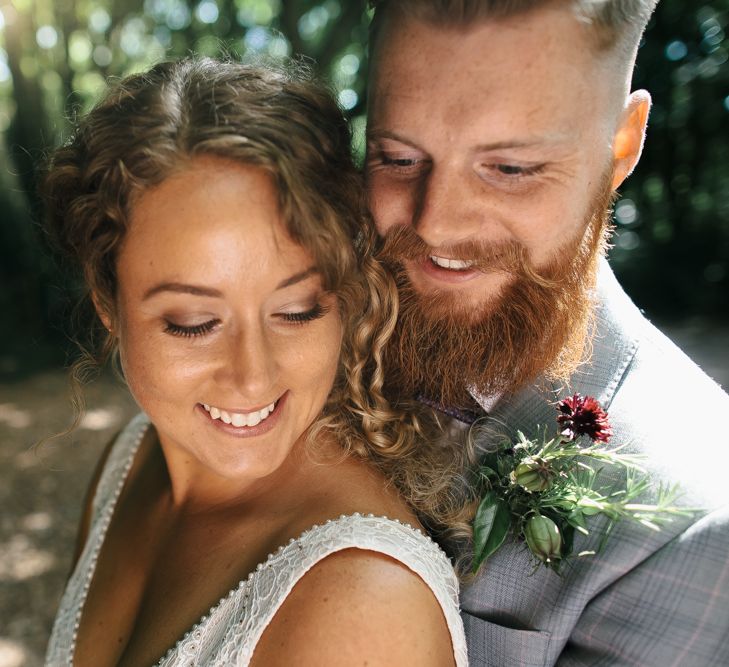 Outdoor Wedding UK At Woodland Weddings With Bridesmaids In Blush Pink TH&TH Dresses With Images From Chris Barber Photography