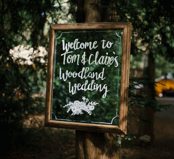 Outdoor Wedding UK At Woodland Weddings With Bridesmaids In Blush Pink TH&TH Dresses With Images From Chris Barber Photography