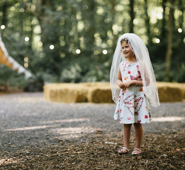 Outdoor Wedding UK At Woodland Weddings With Bridesmaids In Blush Pink TH&TH Dresses With Images From Chris Barber Photography