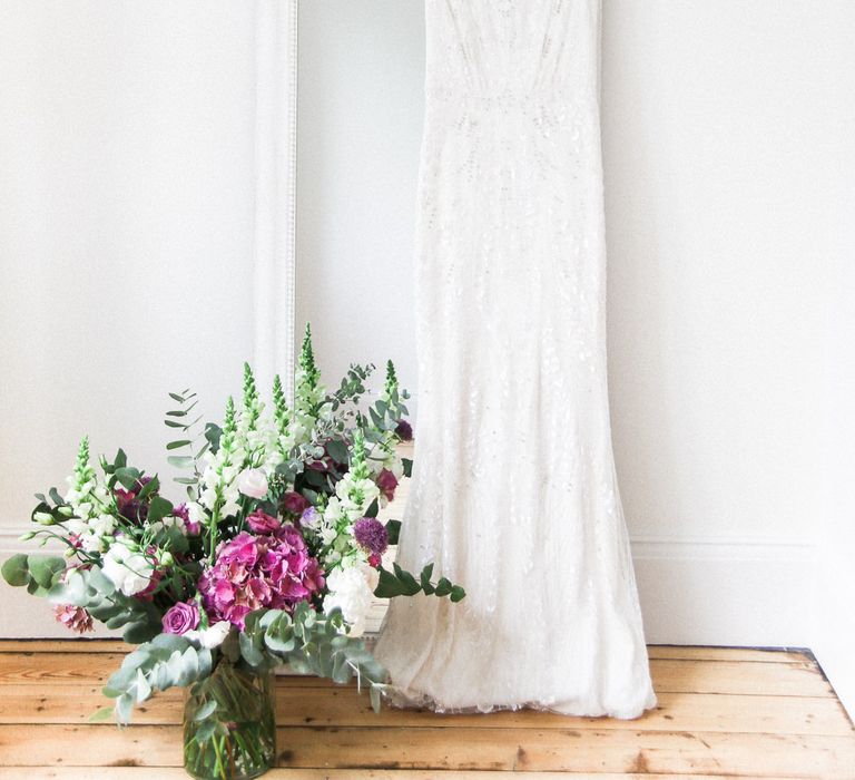 Jenny Packham Hermia Wedding Dress | Elegant Hampton Manor Wedding with Floral Decor | Xander & Thea Fine Art Wedding Photography