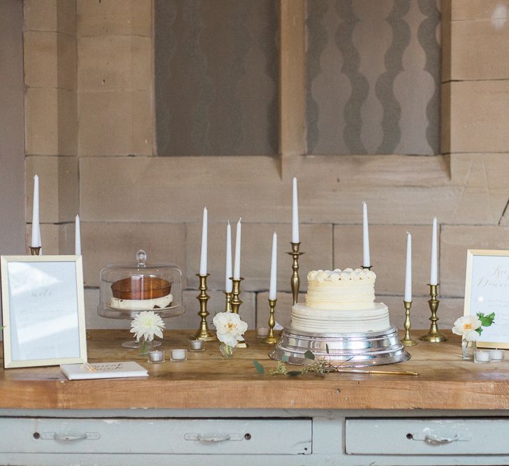 Cake Table | Elegant Hampton Manor Wedding with Floral Decor | Xander & Thea Fine Art Wedding Photography