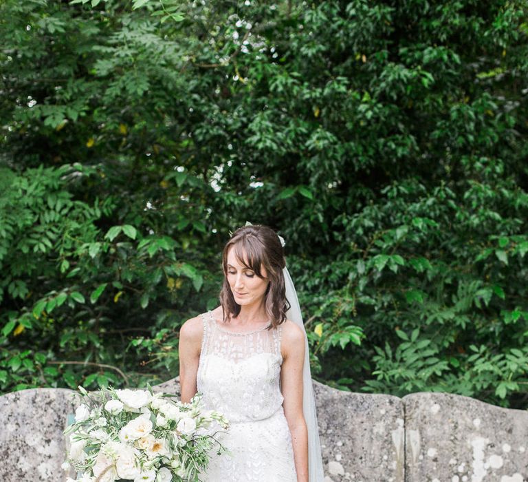 Bride in Jenny Packham | Elegant Hampton Manor Wedding with Floral Decor | Xander & Thea Fine Art Wedding Photography