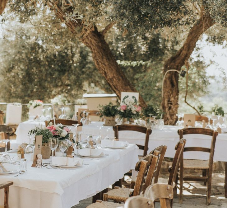 Outdoor Pastel Destination Wedding at Agreco in Greece | Best Moments Wedding Planner | Paulina Weddings Photography