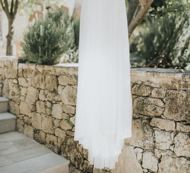 Catherine Deane Wedding Dress | Outdoor Pastel Destination Wedding at Agreco in Greece | Best Moments Wedding Planner | Paulina Weddings Photography