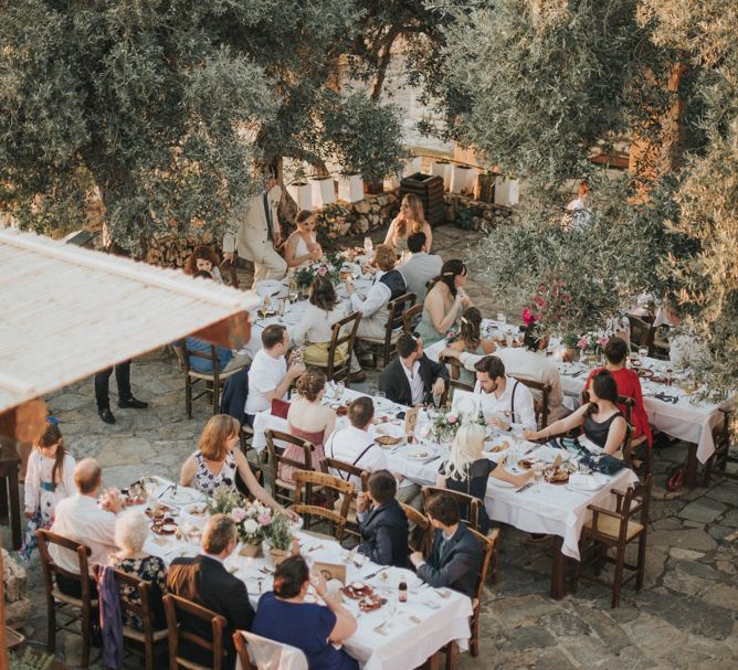 Outdoor Pastel Destination Wedding at Agreco in Greece | Best Moments Wedding Planner | Paulina Weddings Photography