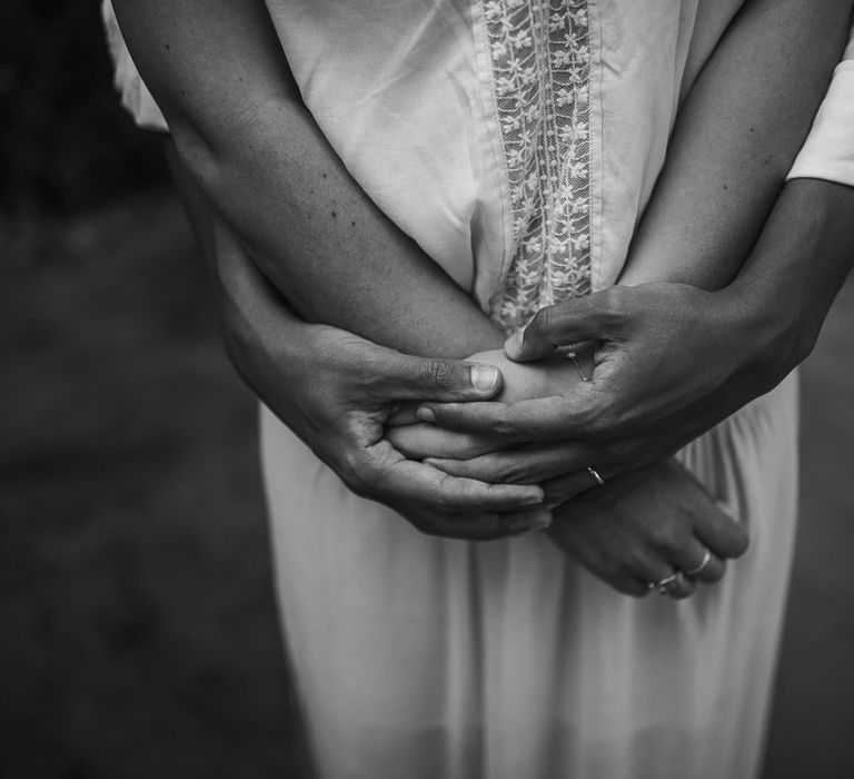 Bride in Celestina Agostino Wedding Dress | Groom in Light Blue Suit | Beldi Hotel, Marrakech Destination Wedding | Lifestories Wedding Photography