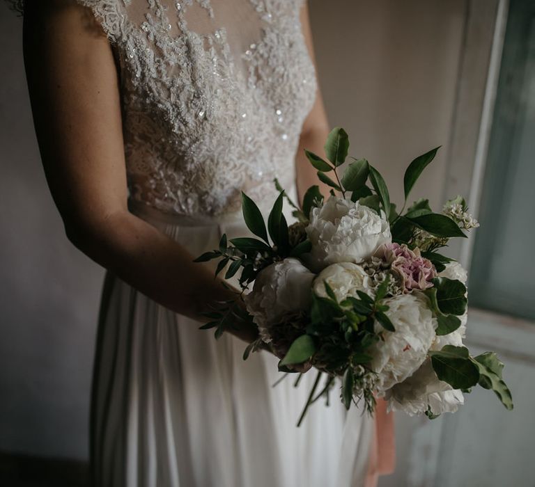 Bouquet | Bride in Celestina Agostino Wedding Dress | Beldi Hotel, Marrakech Destination Wedding | Lifestories Wedding Photography