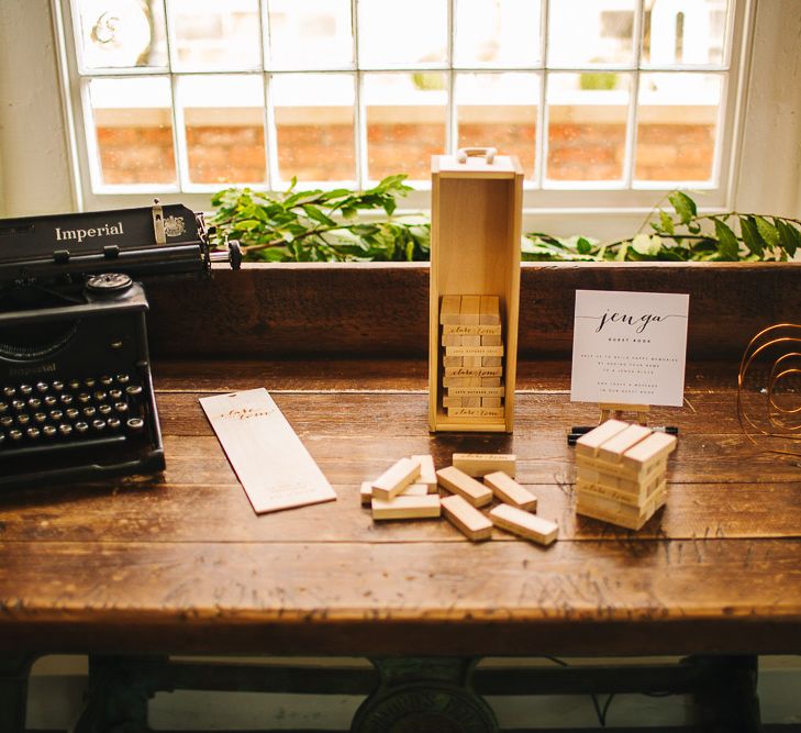 Jenga Guest Book | Wedding Decor | S6 Photography