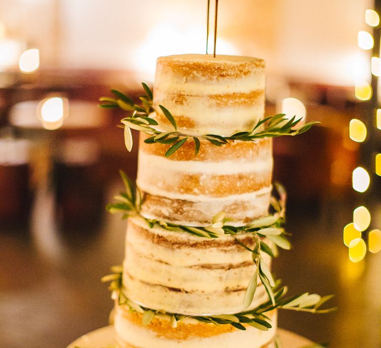 Homemade Semi Naked Wedding Cake | S6 Photography