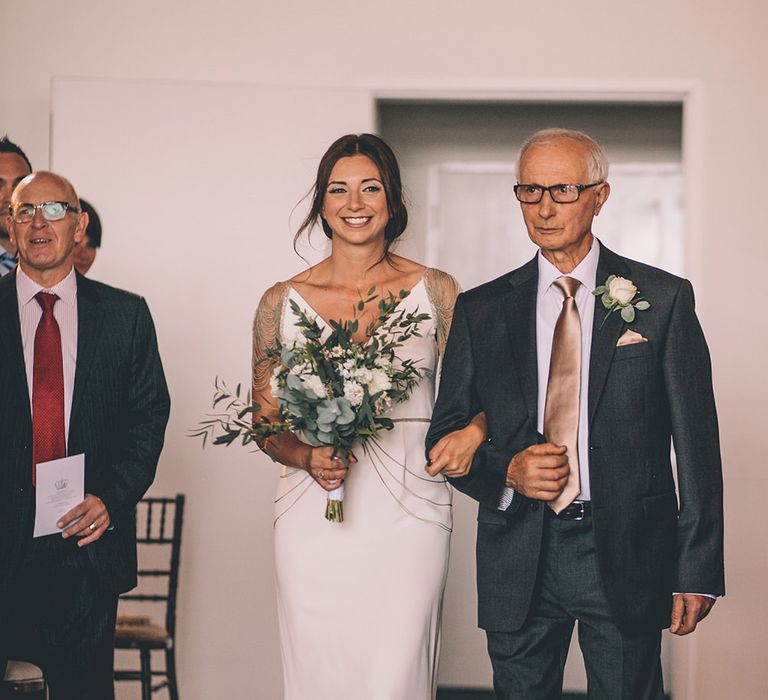 Bridal Entrance in Luella's Bridal Boutique Nuria Gown