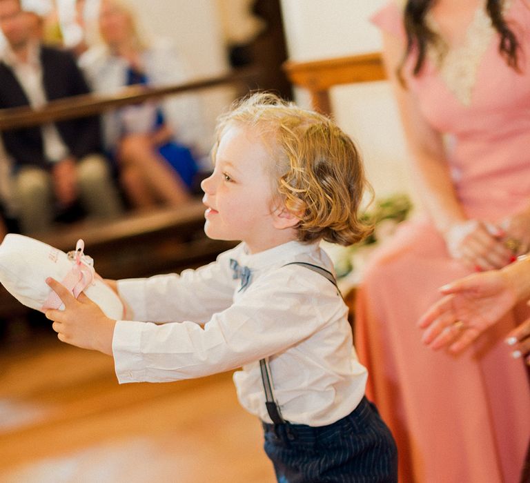 Page Boy in Bow Tie, Shorts & Braces | Linda Nari Photography