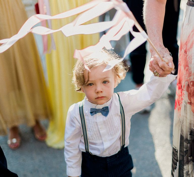 Page Boy in Bow Tie, Shorts & Braces | Linda Nari Photography