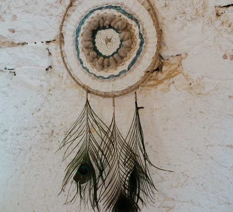 Macrame Wall Hanging | Chic Rustic French Wedding at Le Morimont Styled by Féelicité | Photography by Chloe