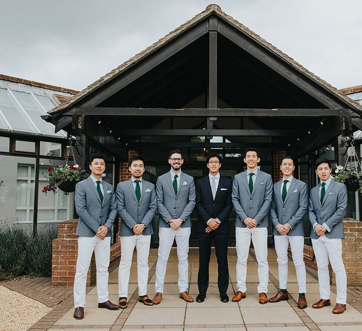 Groomsmen in Zara Blazers