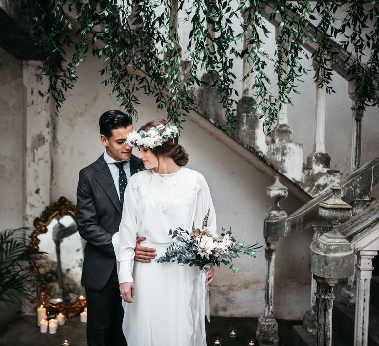 Bride With Floral Crown