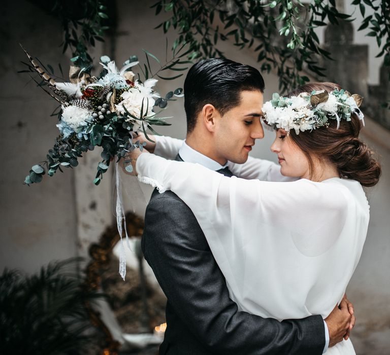 Bride With Floral Crown