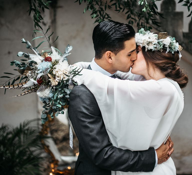 Bride With Floral Crown