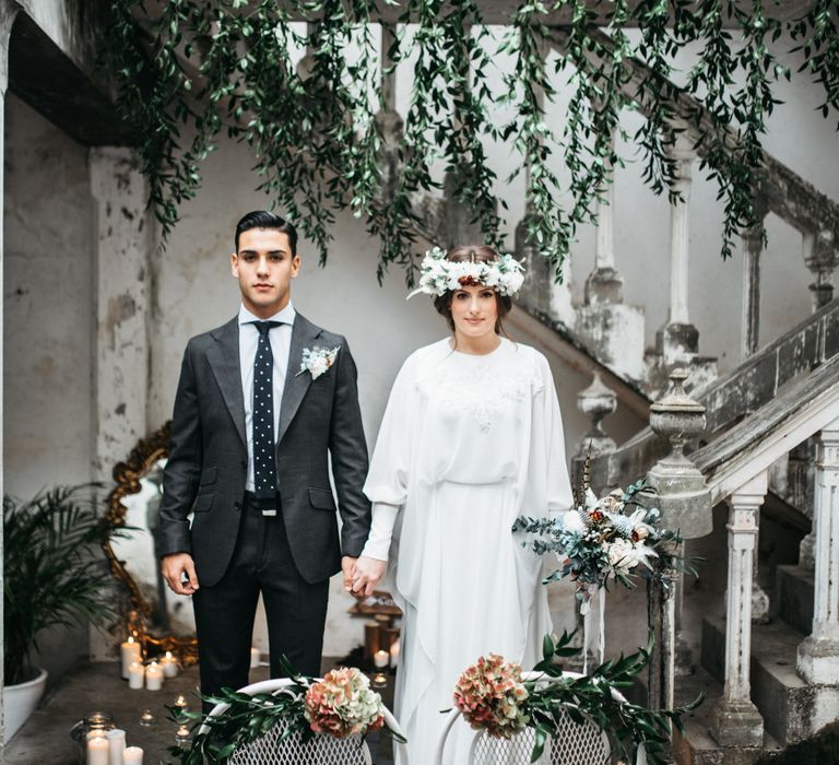 Bride With Floral Crown