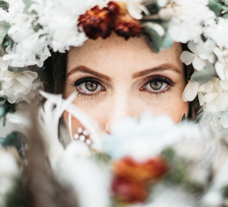 Bride With Floral Crown