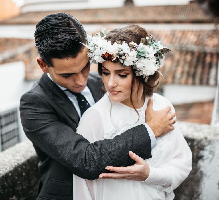 Bride With Floral Crown