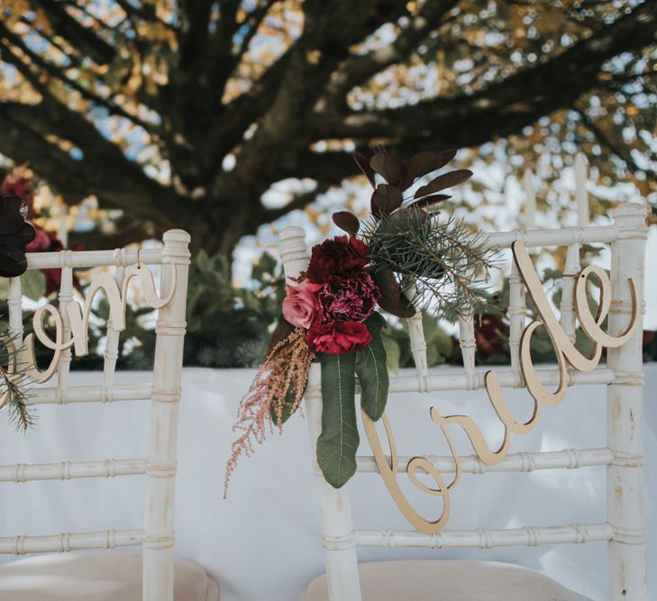 Wedding Chair Backs