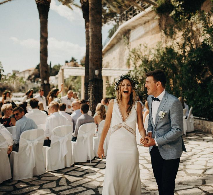 Outdoor Wedding Ceremony | Bride in Rime Arodaky | Groom in Hugo Boss | Jere Satamo Photography