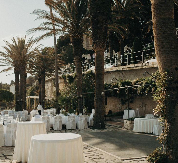 Palm Beach Terrace, Destination Wedding at Hotel Excelsior, Dubrovnik, Croatia | Jere Satamo Photography