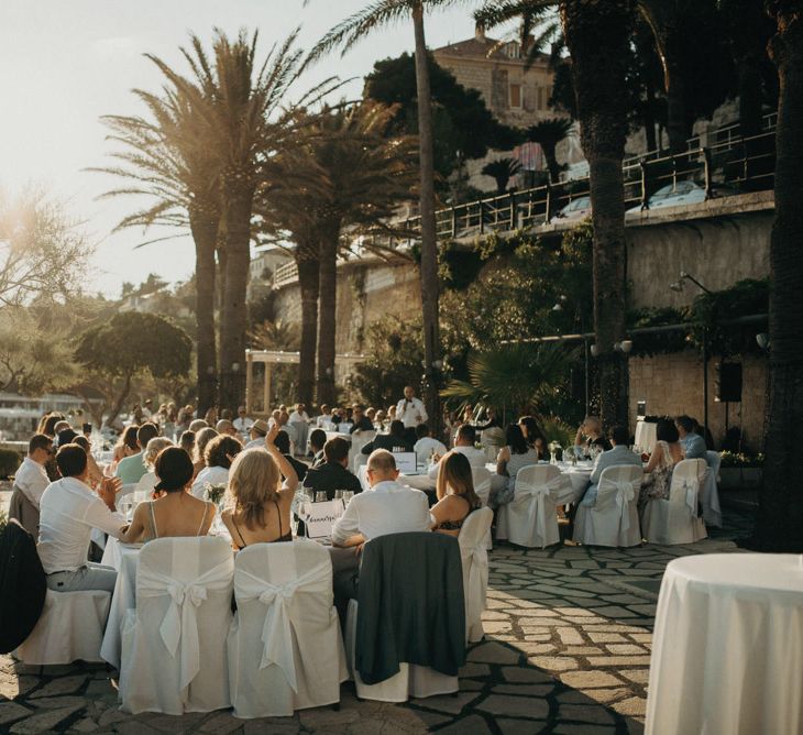 Palm Beach Terrace, Destination Wedding at Hotel Excelsior, Dubrovnik, Croatia | Jere Satamo Photography