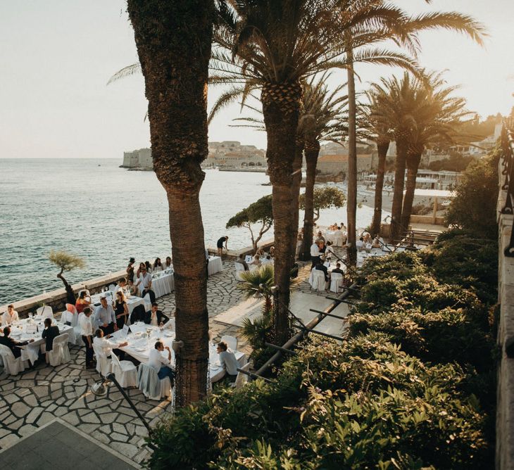 Palm Beach Terrace, Destination Wedding at Hotel Excelsior, Dubrovnik, Croatia | Jere Satamo Photography