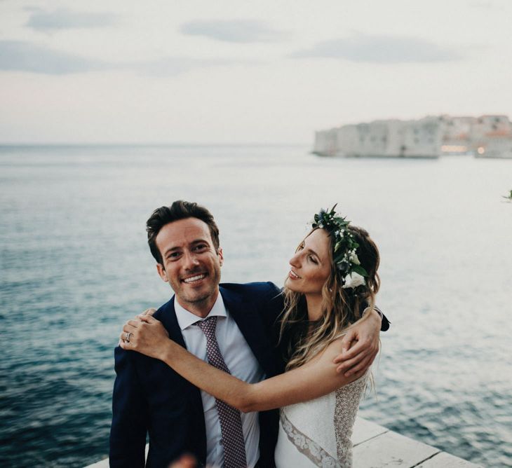 Bride in Rime Arodaky | Groom in Hugo Boss | Destination Croatia Wedding | Jere Satamo Photography