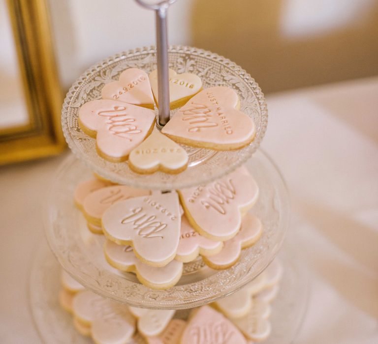 Heart Shape Wedding Biscuit Favours