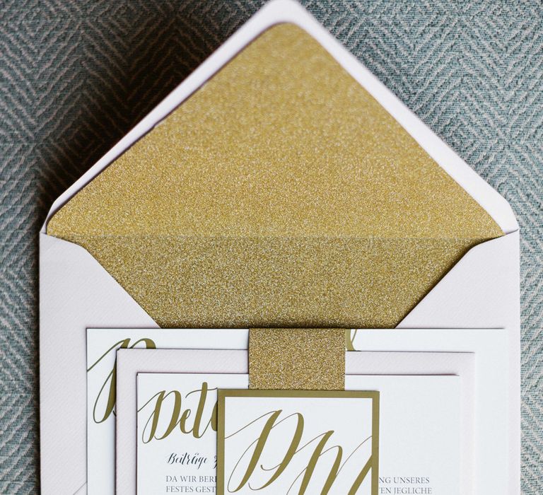 Gold Wedding Invitations