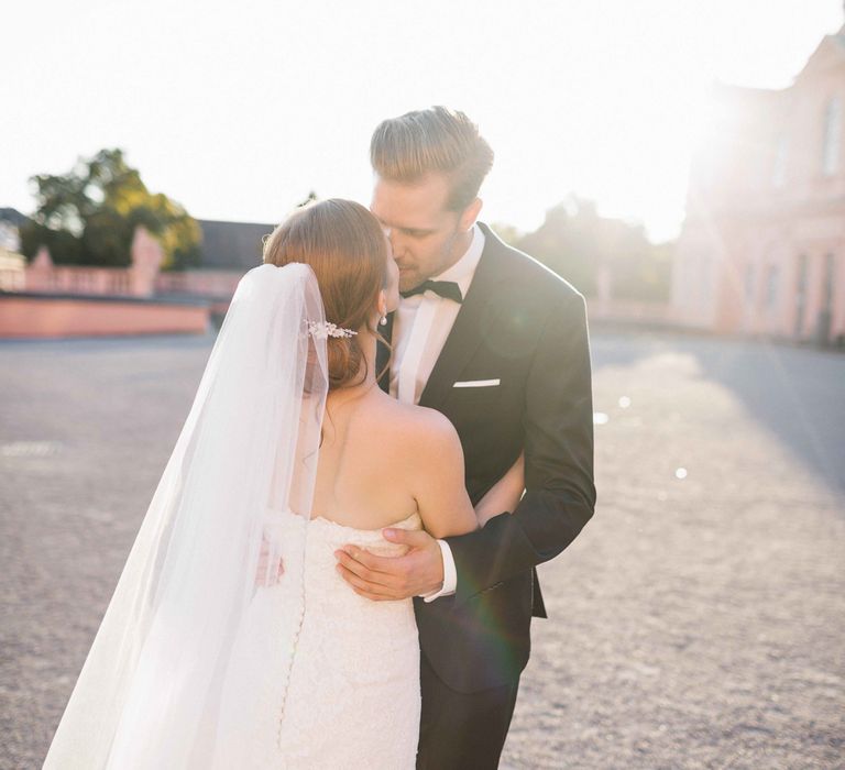 Bride & Groom Sunset Portrait