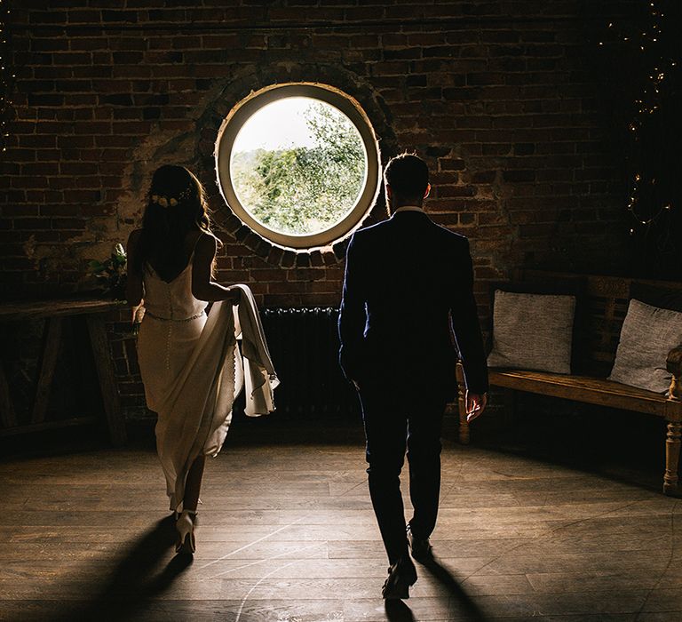 Bride in Martina Liana Bridal Gown from Coco and Kate | Groom in Reiss Bespoke Tailoring Suit | Alex Tenters Photography