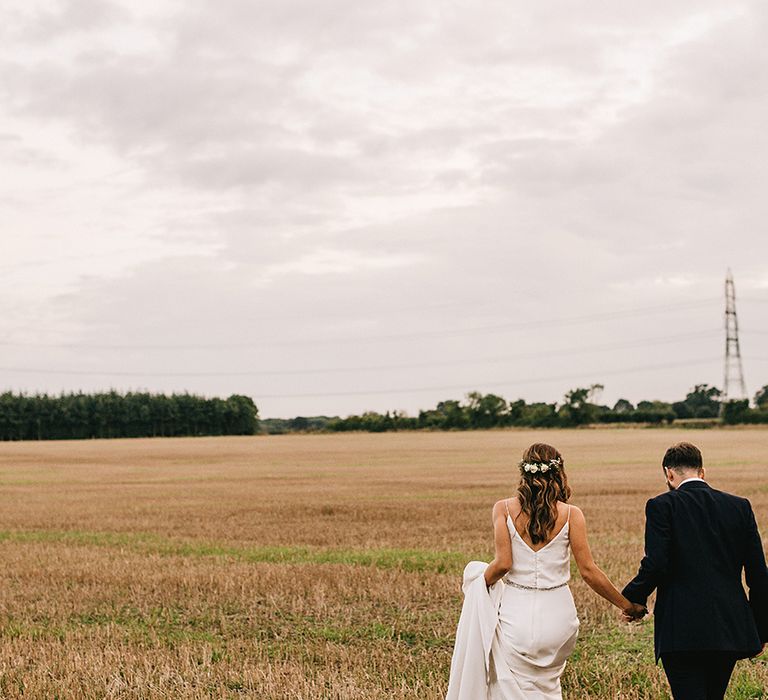 Bride in Martina Liana Bridal Gown from Coco and Kate | Groom in Reiss Bespoke Tailoring Suit | Alex Tenters Photography