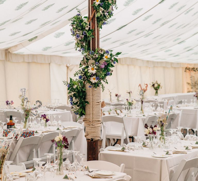 Wild Flower Filled Marquee by LPM Bohemia