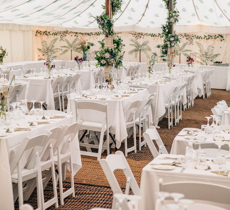 Wild Flower Filled Marquee by LPM Bohemia