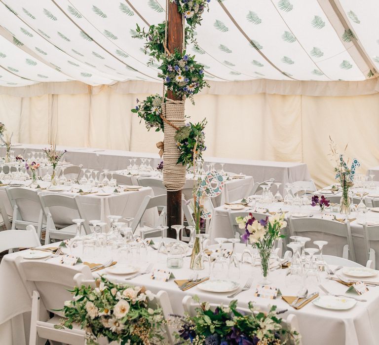 Wild Flower Filled Marquee by LPM Bohemia