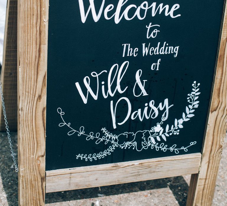 Blackboard Wedding Sign